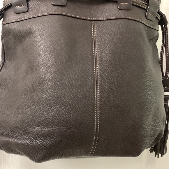 Dark Chocolate Brown Leather Bag - Picture 9 of 16